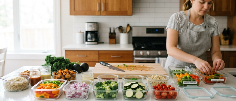 Weekly Meal Prep Ingredient Map for Organized Home Cooking